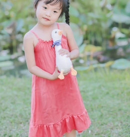 ĐẦM CỔ YẾM 2 DÂY ĐUÔI CÁ (6M-12)