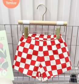 QUẦN SORT CARO PHỐI TÚI (2-12) TAMIUY