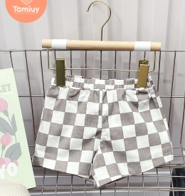 QUẦN SORT CARO PHỐI TÚI (2-12) TAMIUY