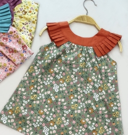  ĐẦM BÔNG CỔ YẾM XẾP LY TAMIUY