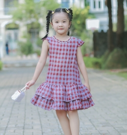  ĐẦM CARO ĐUÔI CÂ 2 TẦNG