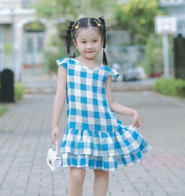  ĐẦM CARO ĐUÔI CÂ 2 TẦNG