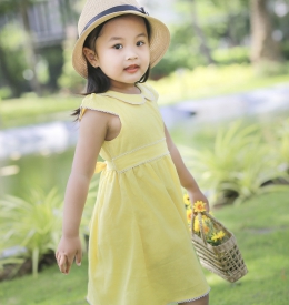 ĐẦM  LINEN RODE SIZE NHÍ  TAMIUY