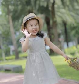 ĐẦM  LINEN RODE SIZE NHÍ  TAMIUY