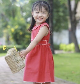 ĐẦM  LINEN RODE SIZE NHÍ  TAMIUY