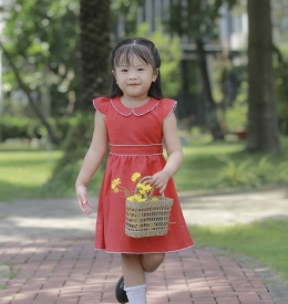 ĐẦM  LINEN RODE SIZE NHÍ  TAMIUY