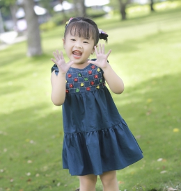 ĐẦM BABY DOLL ĐÍNH HOA TAMIUY