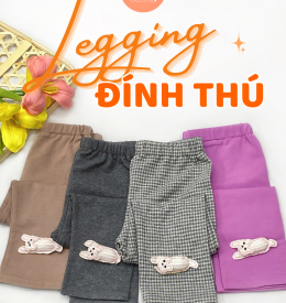 QUẦN LEGGING  ĐÍNH THÚ 1-10 TAMIUY