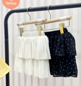 CHÂN VÁY DẬP LY 2 TẦNG (2-12) TAMIUY