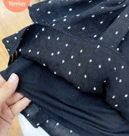 CHÂN VÁY DẬP LY 2 TẦNG (2-12) TAMIUY