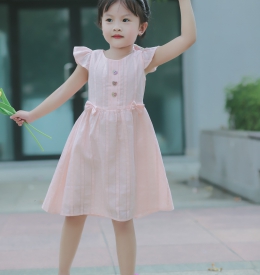 ĐẦM XÒE ĐÍNH NÚT  TAY CÁNH TIÊN TAMIUY