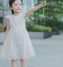 ĐẦM XÒE ĐÍNH NÚT  TAY CÁNH TIÊN TAMIUY