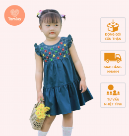 ĐẦM BABY DOLL ĐÍNH HOA TAMIUY