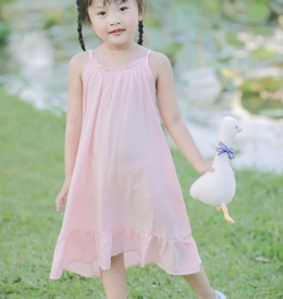 ĐẦM CỔ YẾM 2 DÂY ĐUÔI CÁ (6M-12)