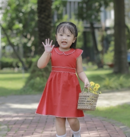 ĐẦM  LINEN RODE SIZE NHÍ  TAMIUY