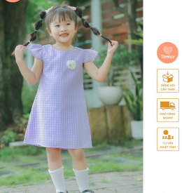 ĐẦM CHỮ A CÁNH TIÊN ĐÍNH HOA 