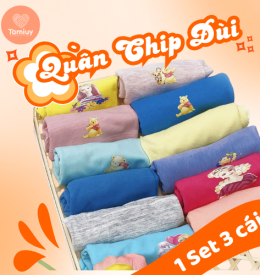 QUẦN CHIP ĐÙI BG SIZE NHÍ TAMIUY (SET 3 CÁI)